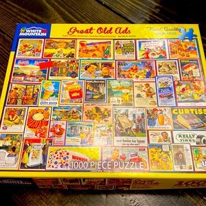 White Mountain 1000 piece jigsaw puzzle “Great Old Ads”
